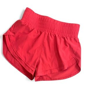 SANTINY Women's High Waisted Running Shorts with Zip Pockets Mesh Liner